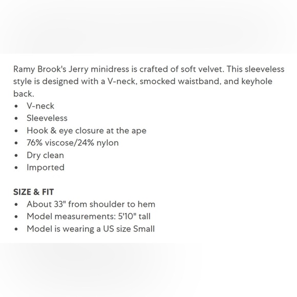 Ramy Brook red velvet holday cocktail dress - Picture 8 of 10